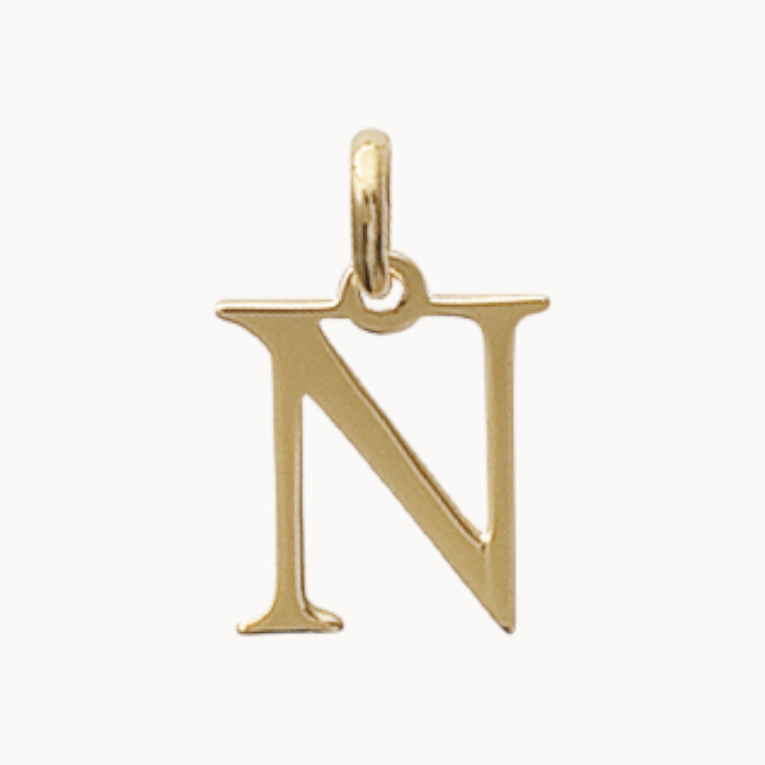 Pendentif Alphabet plaqué or