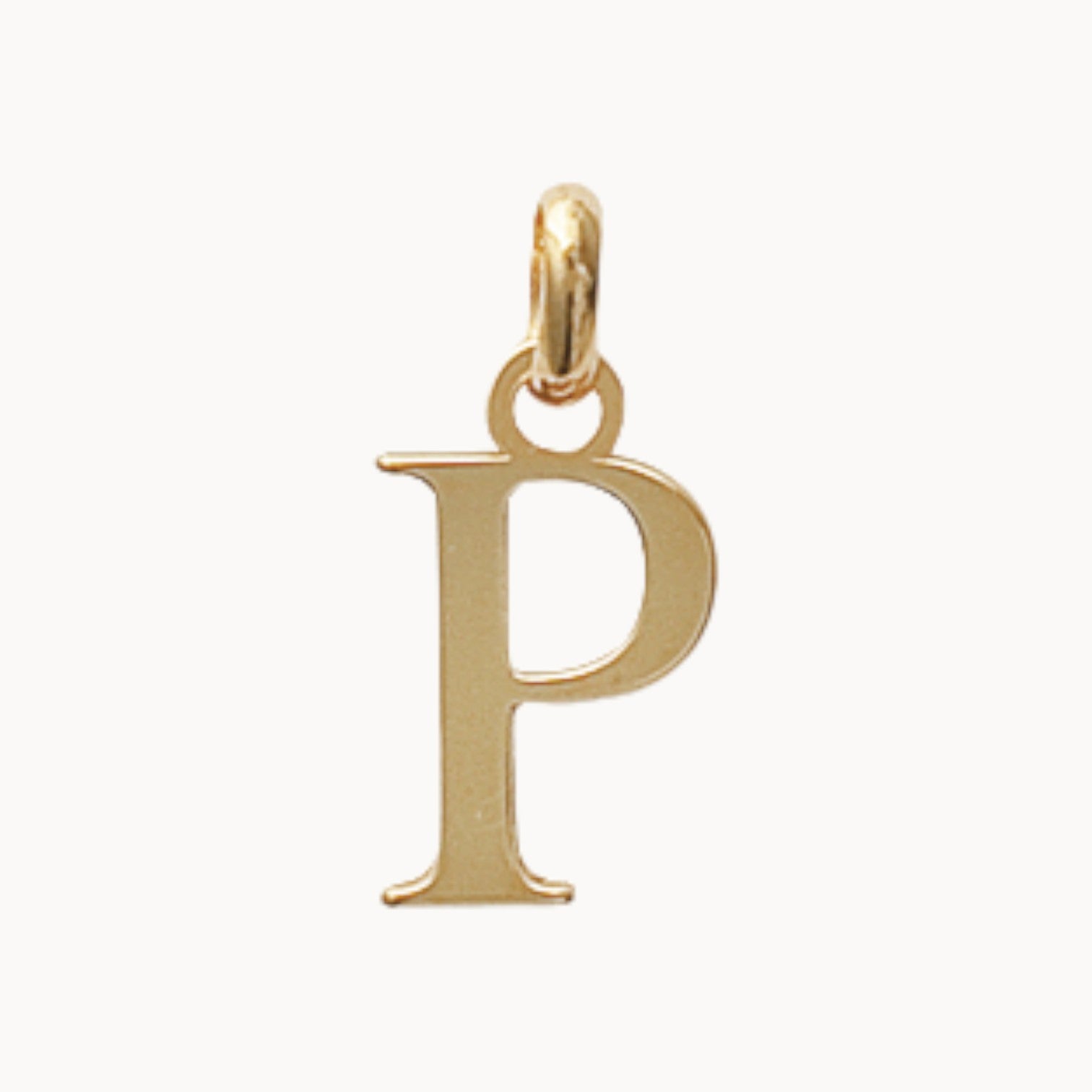 Pendentif Alphabet plaqué or