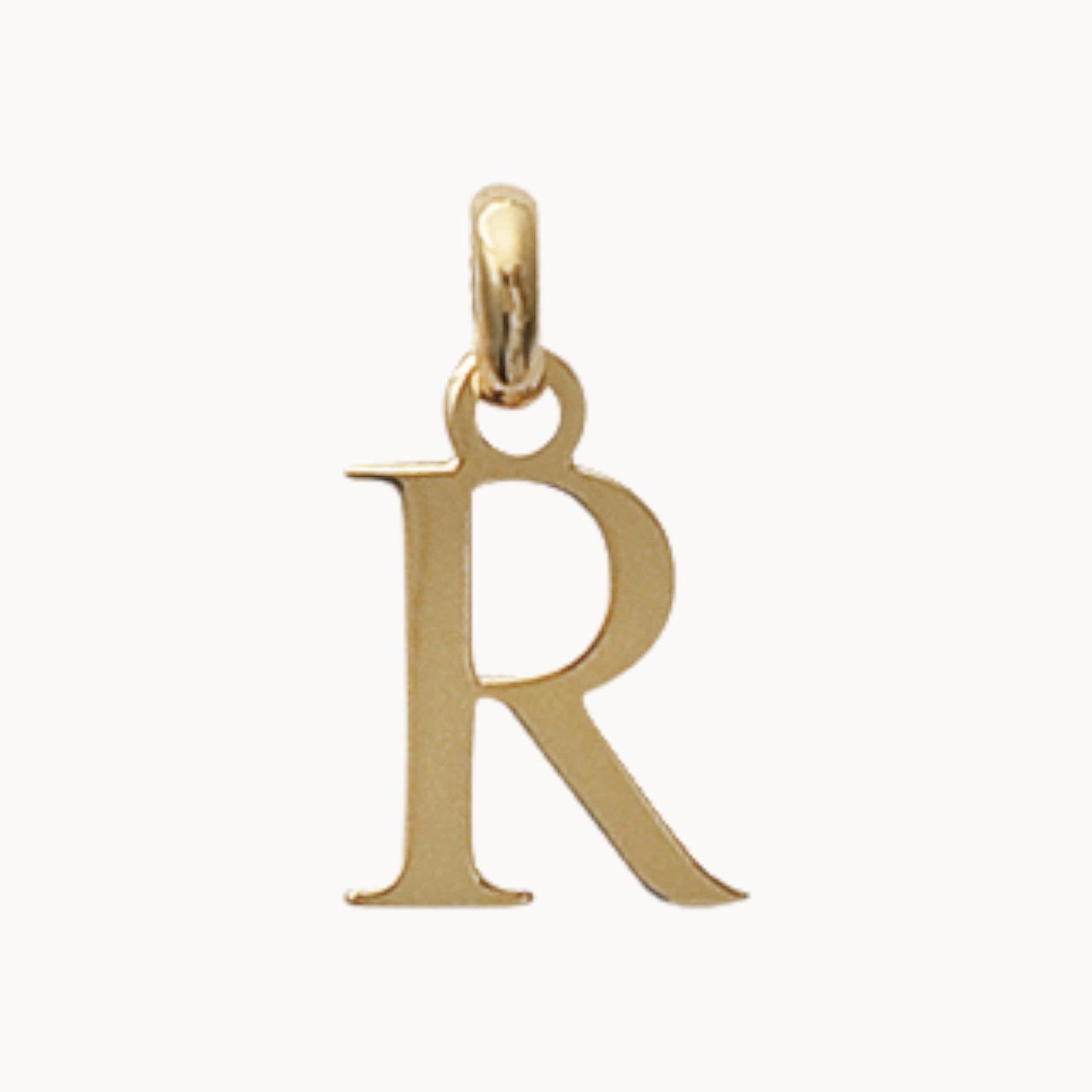 Pendentif Alphabet plaqué or