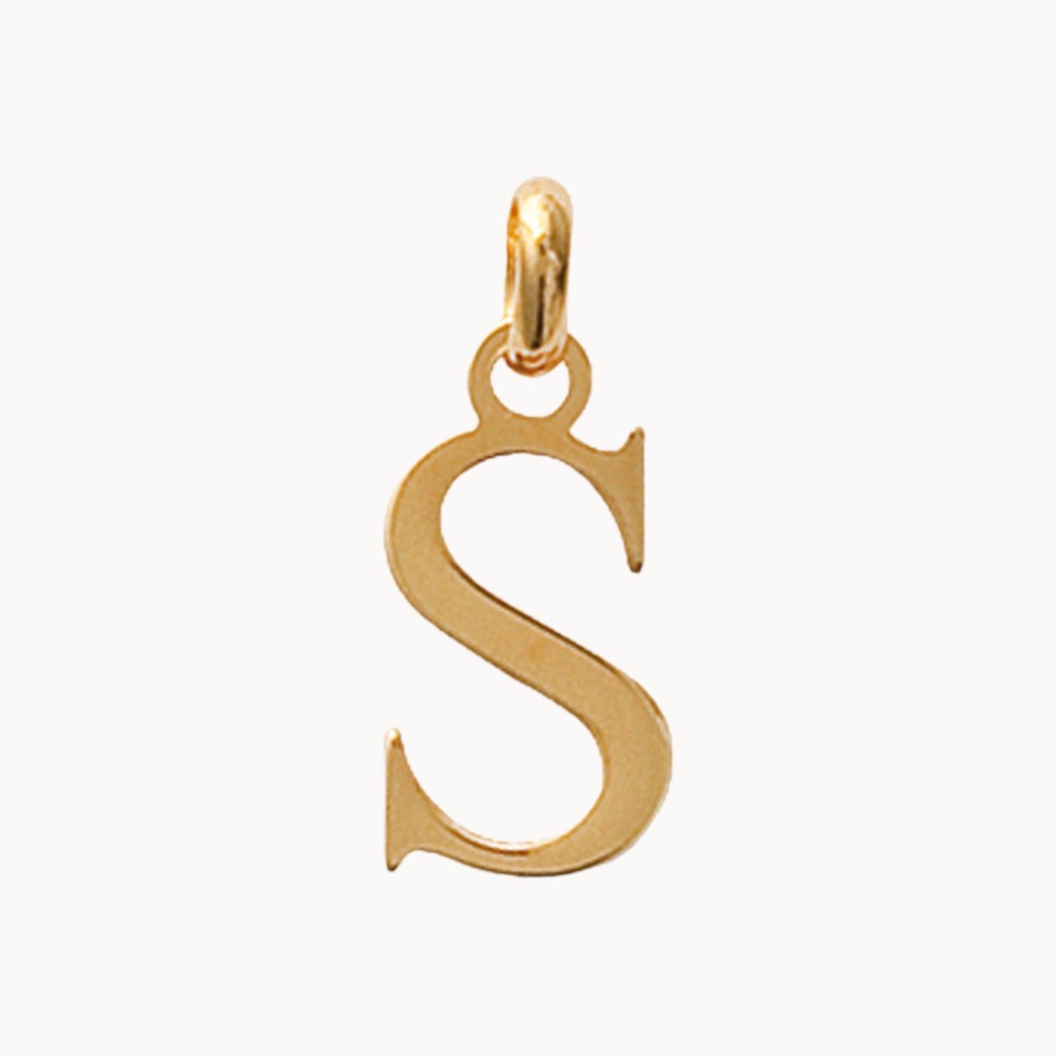 Pendentif Alphabet plaqué or