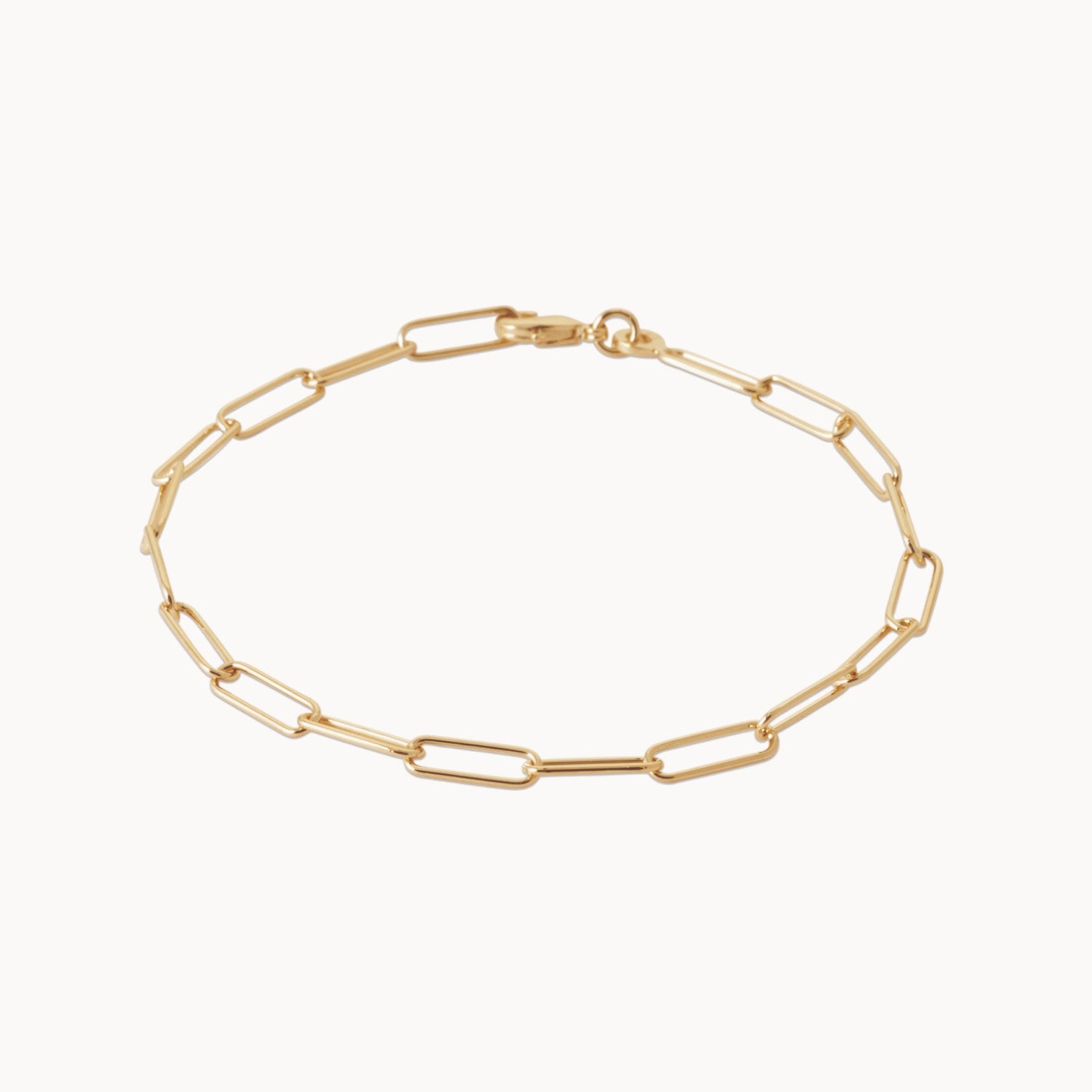 Dara bracelet 18cm paperclip mesh gold-plated