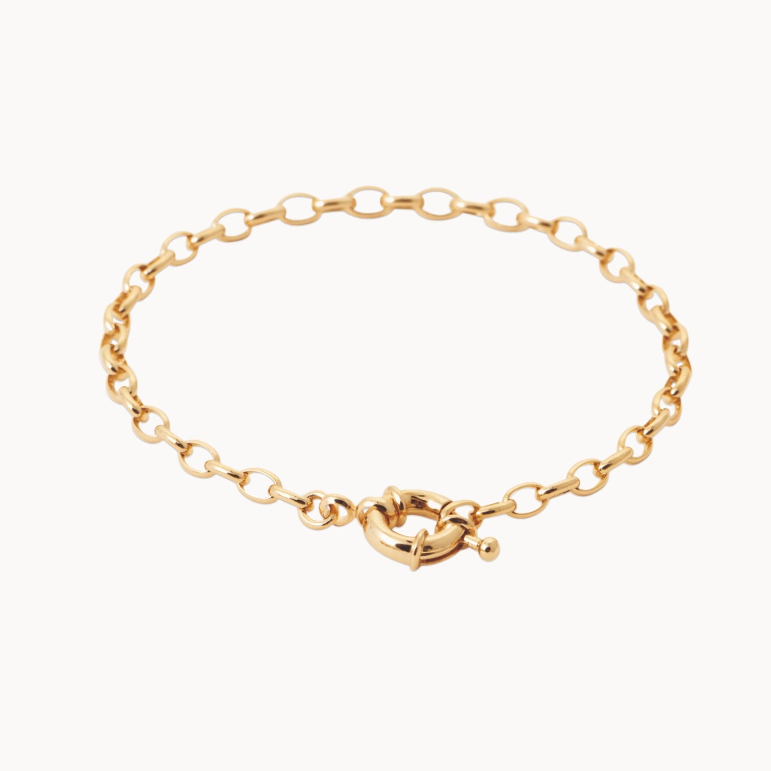 Yuna bracelet 18cm wide mesh marine clasp gold-plated