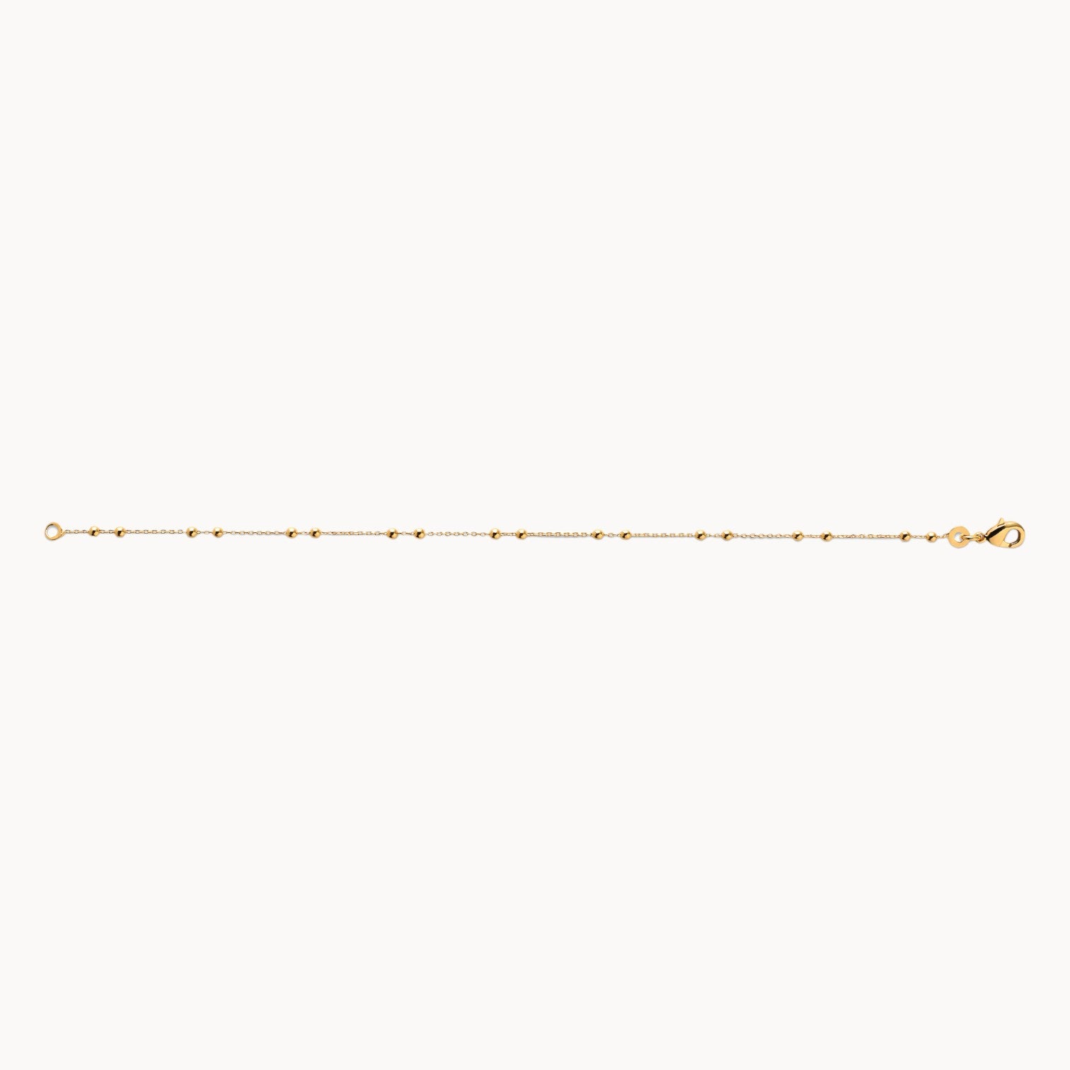 Mikadi Bracelet chain 18cm balls forçat link gold-plated