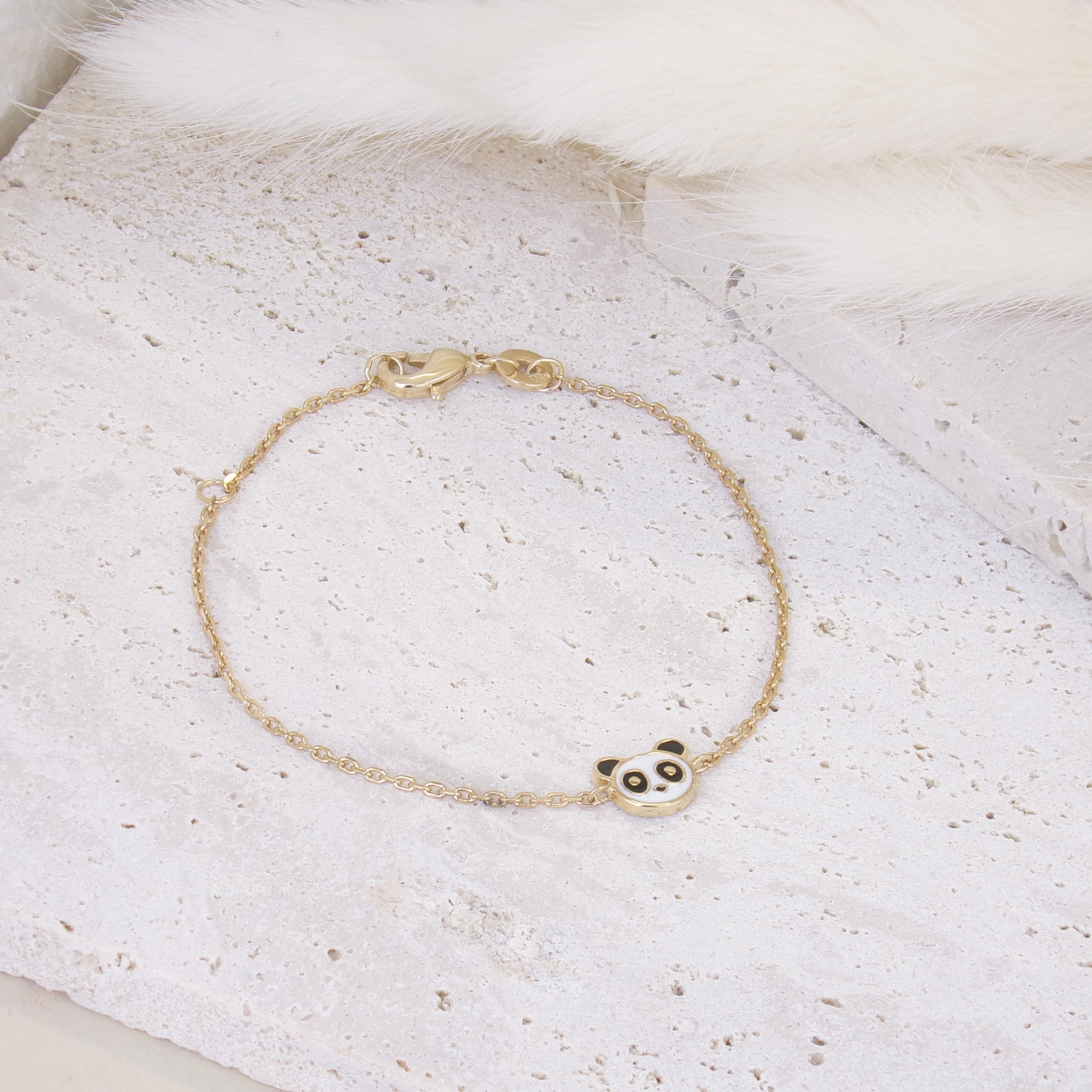 Lola Panda bracelet 15 cm gold-plated