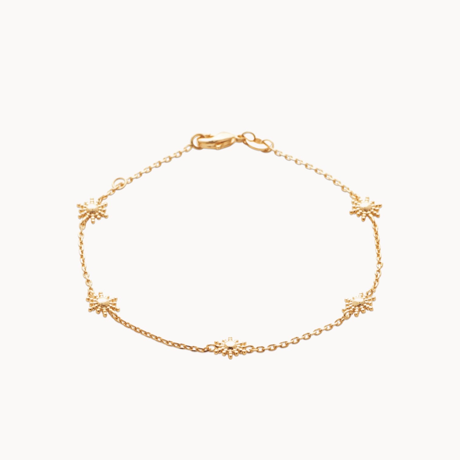 Elmina bracelet 18cm sun tassel gold-plated