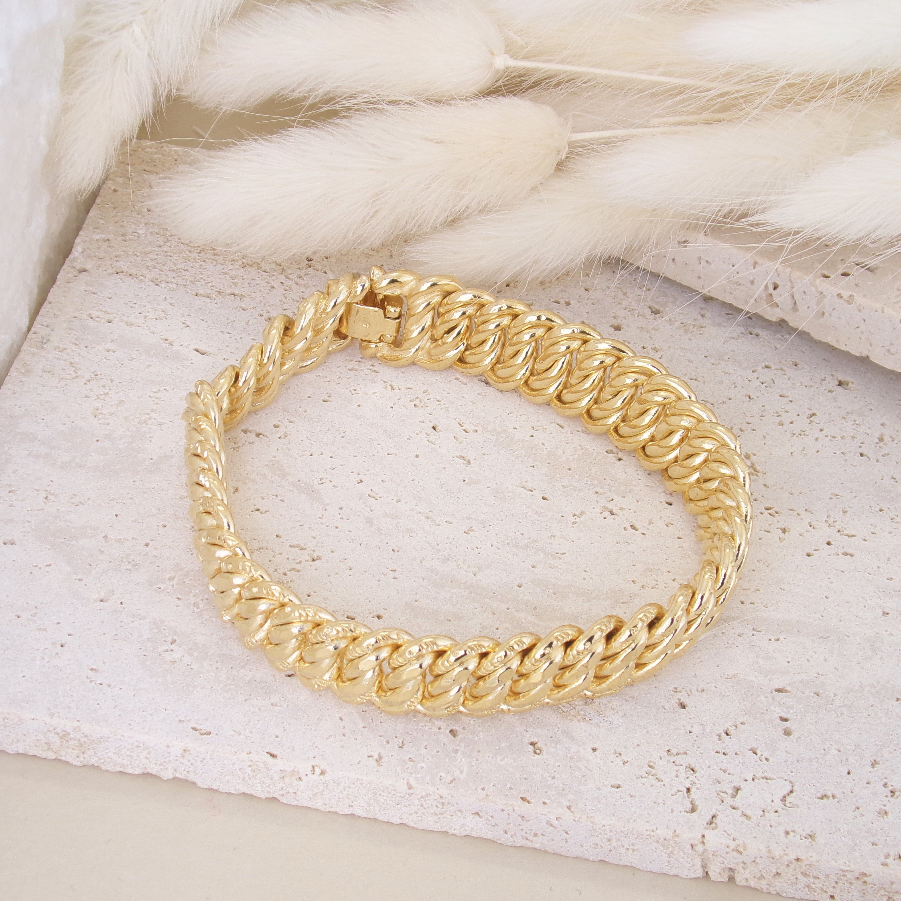 Yara bracelet American mesh gold-plated