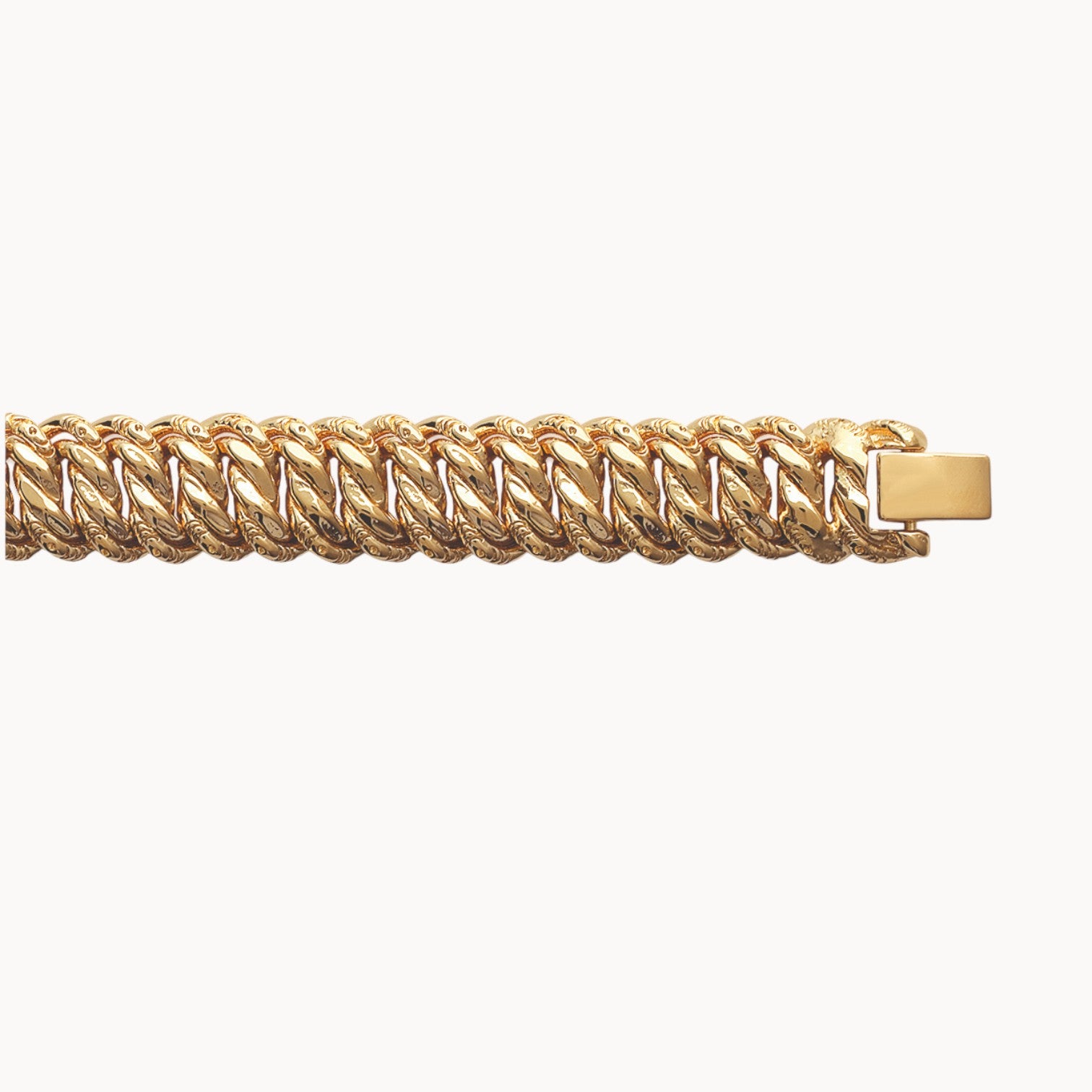 Yara bracelet American mesh gold-plated