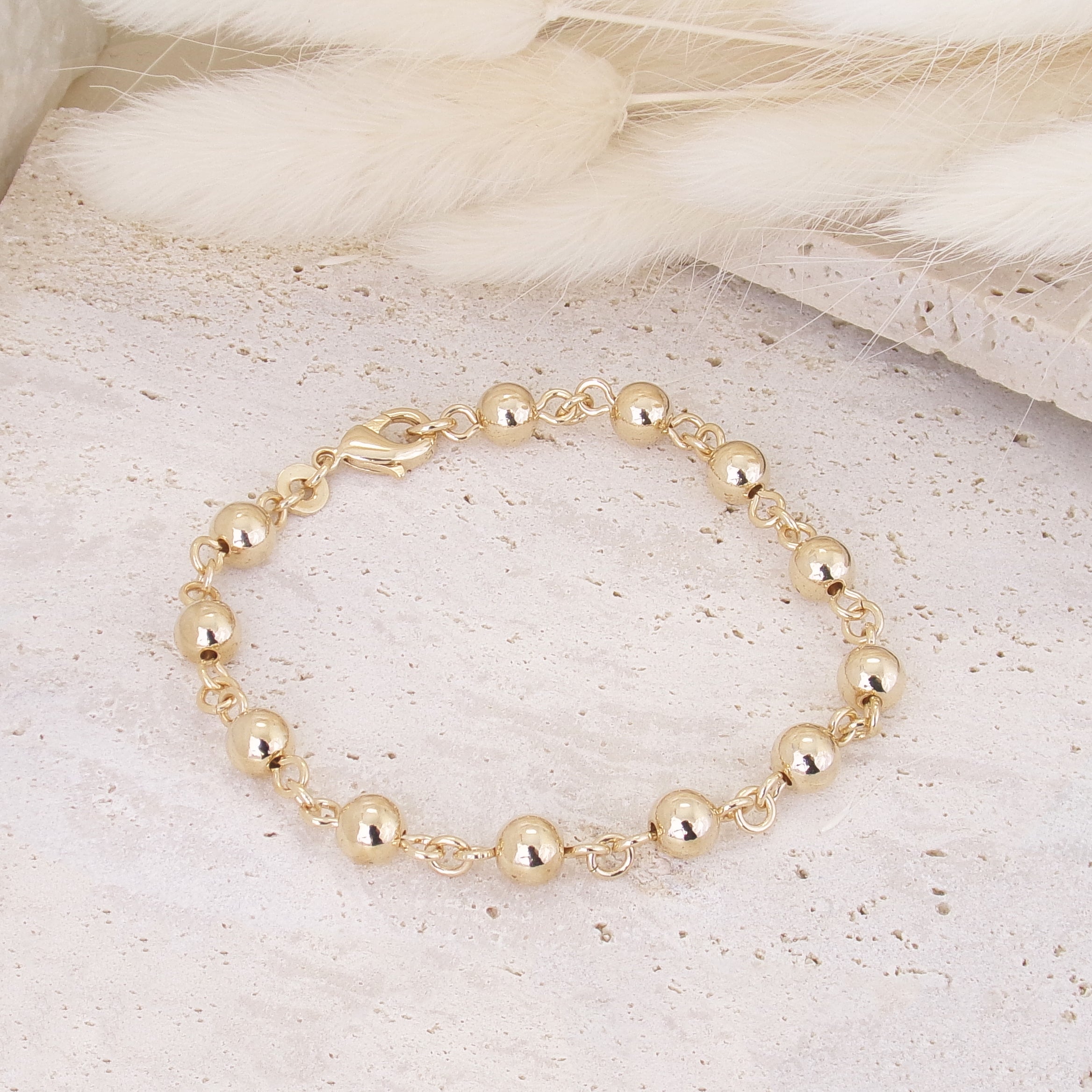 Tana bracelet ball chain gold-plated