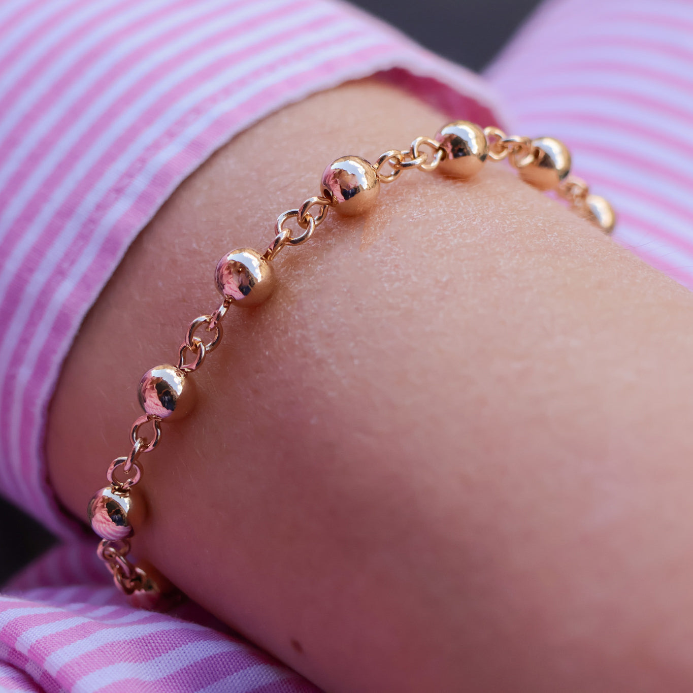 Tana bracelet ball chain gold-plated