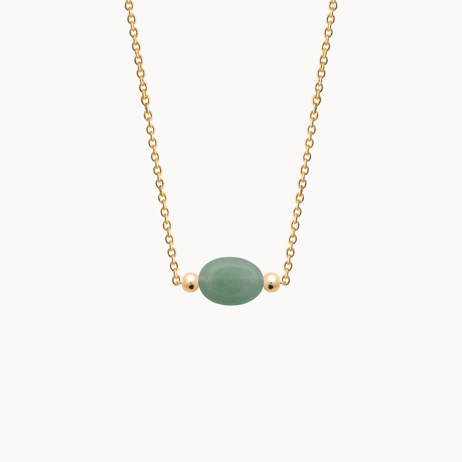 Gold Plated Amazonite Birthstone Cora Necklace