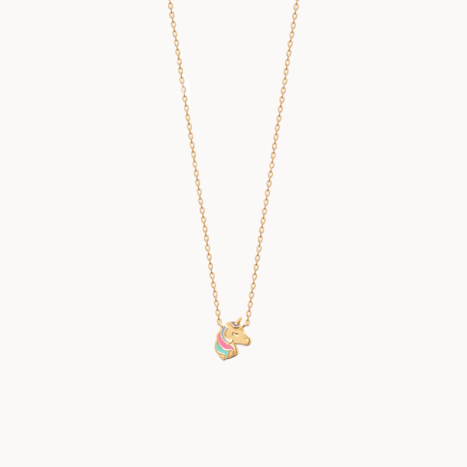 Collier Ami pendentif licorne plaqué or