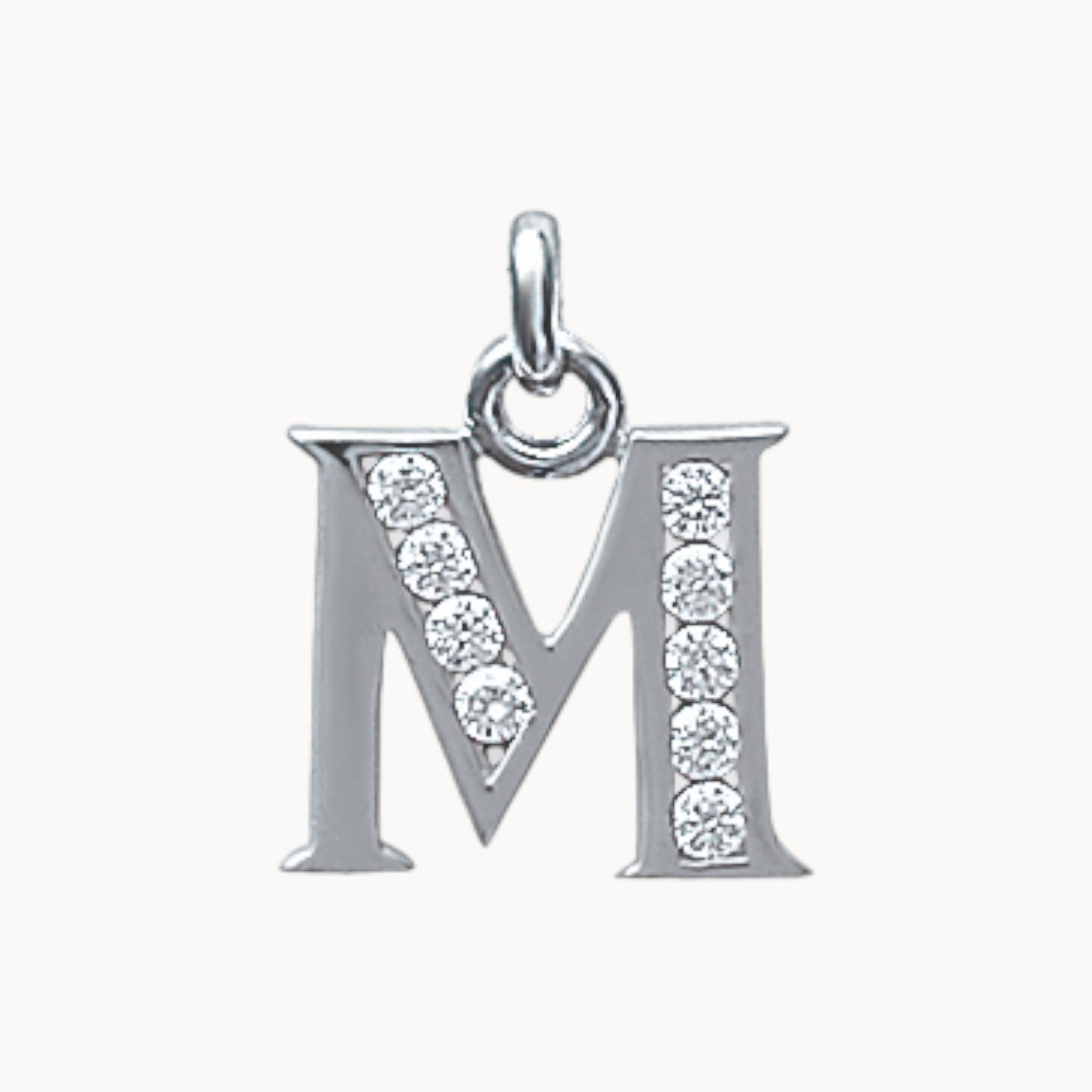 Pendentif Alphabet oxydes argent