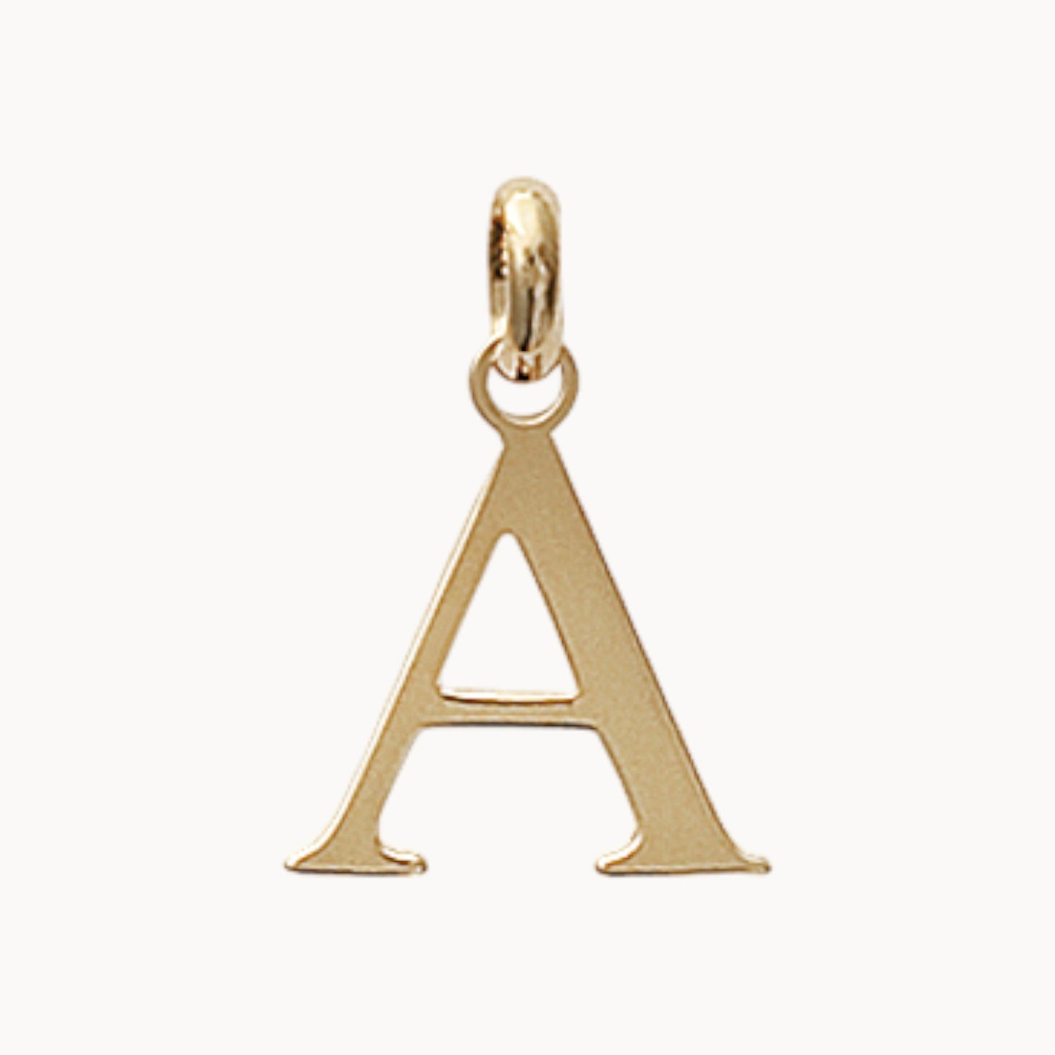 Pendentif initiale A 10mm plaqué or 18 carats