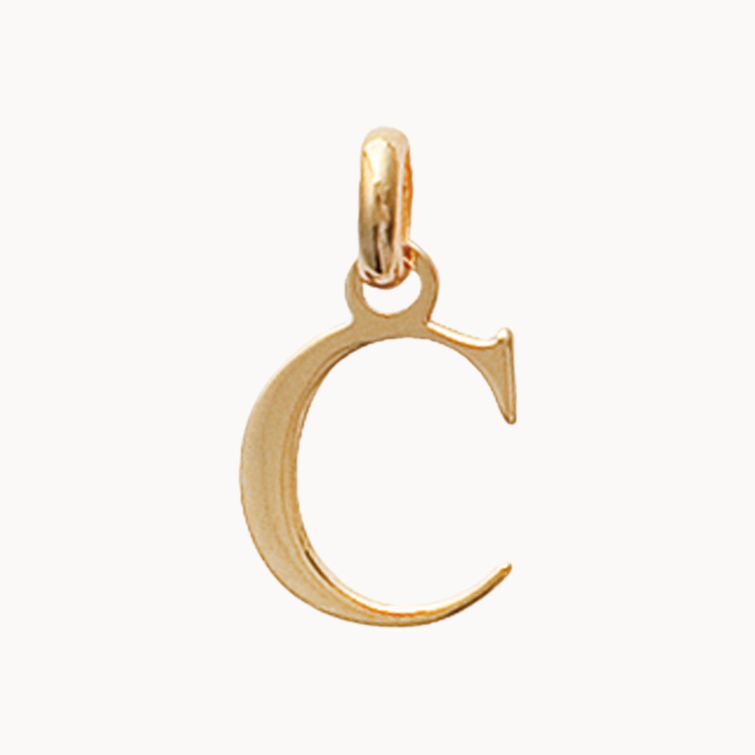 Pendentif Alphabet plaqué or
